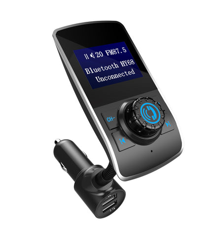 Car Bluetooth MP3 Player FM Transmitter Combo Wireless Music Streaming Crystal Clear Sound Quality Hands-Free Connectivity Bluetooth Technology Car Stereo Integration Personalized Playlist Intuitive Interface Ergonomic Design MicroSD Card Support USB Flash Drive Compatibility AUX Input Easy Installation Road Trip Essential Commute Companion In-Car Entertainment OLED Color Screen Cigarette Lighter Power Supply Independent Audio Interface